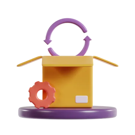 Processing Delivery Business Icon 3 D Illustration 3D Icon