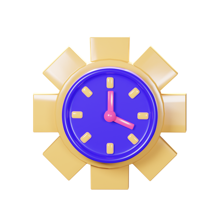Processing Time 3D Icon