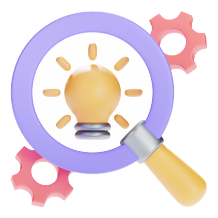 Processo de ideia  3D Icon