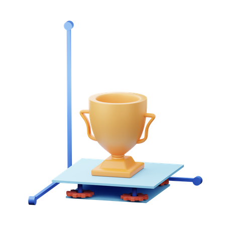 Processo de impressão 3D  3D Illustration