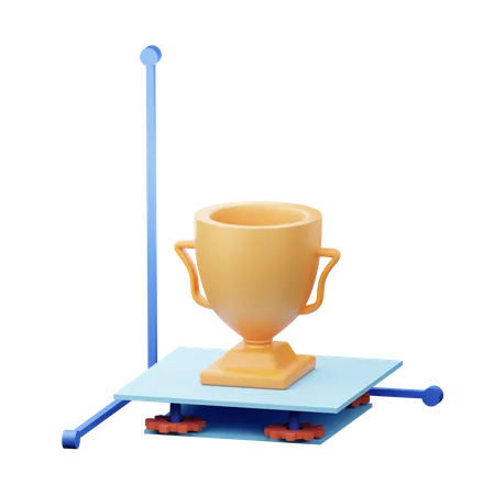 Processo de impressão 3D  3D Illustration