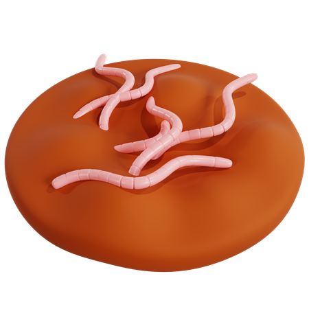 Processo de Vermicompostagem para Gestão de Resíduos Orgânicos  3D Icon