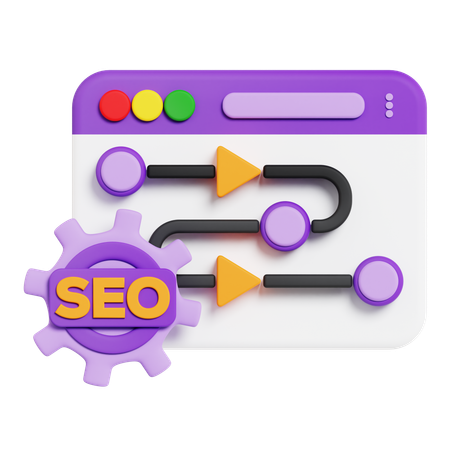 Processo de SEO  3D Icon