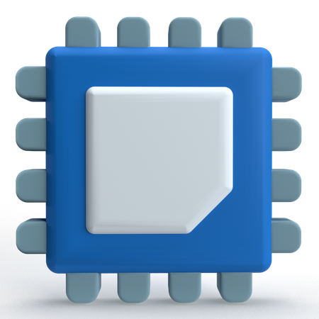 プロセッサ  3D Icon