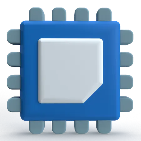 プロセッサ  3D Icon