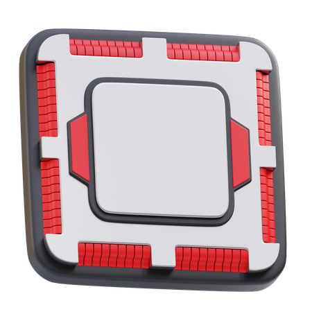 プロセッサ  3D Icon