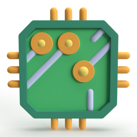 Processor  3D Icon