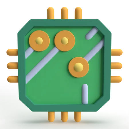 Processor  3D Icon