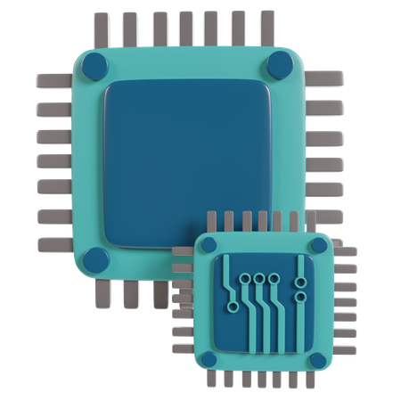 Processor  3D Icon