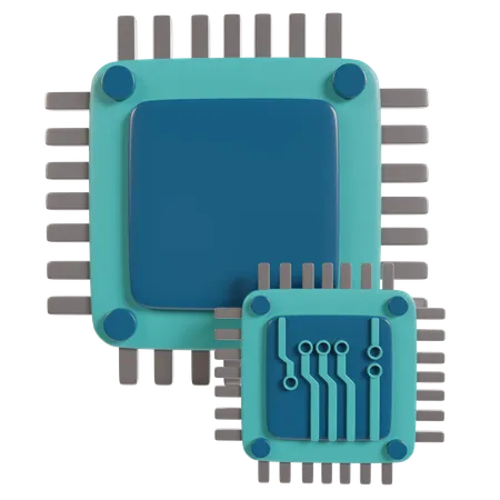 Processor  3D Icon