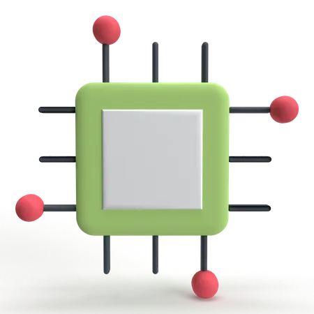 Processor  3D Icon