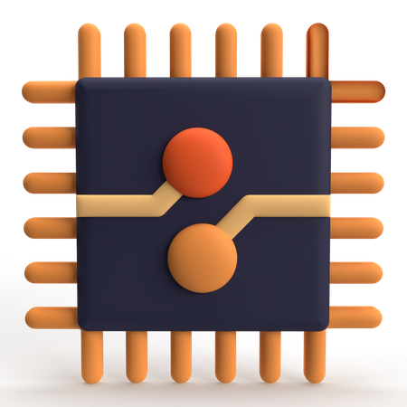 Processor  3D Icon