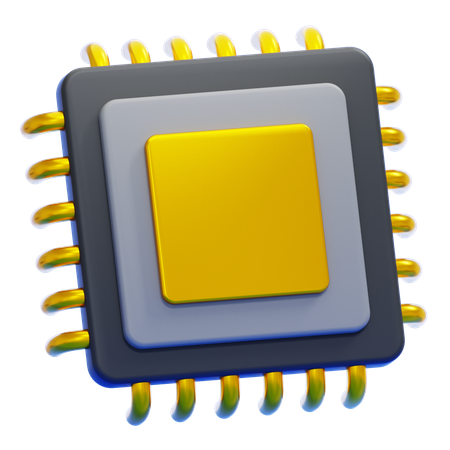 Processor  3D Icon
