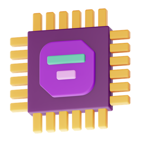Processor  3D Icon