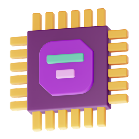 Processor  3D Icon