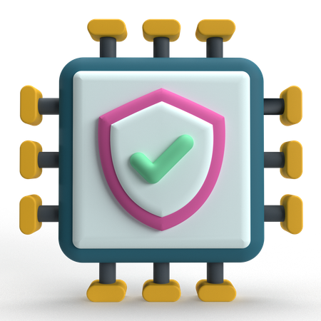 Processor Check  3D Icon