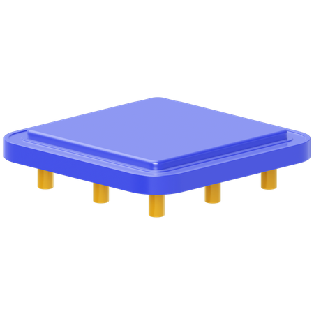 Processor Chip  3D Icon