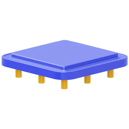 Processor Chip  3D Icon