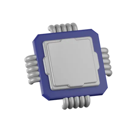 Processor Chip  3D Icon