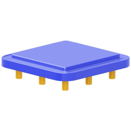Processor Chip  3D Icon