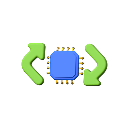 Processor Refresh  3D Icon