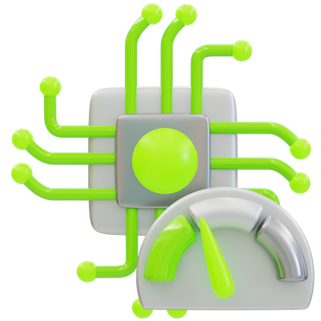 Processor Speed  3D Icon