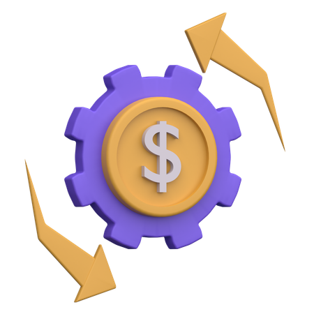 Processus de paiement  3D Icon