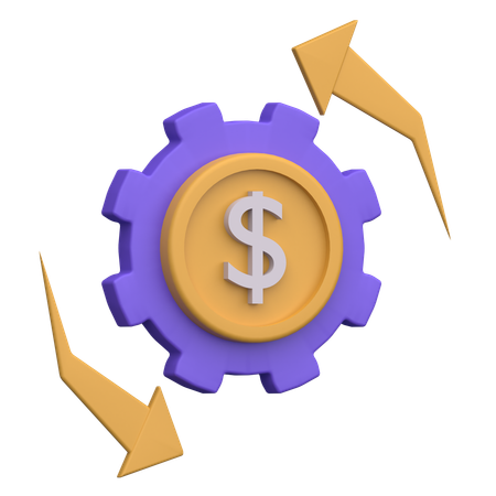 Processus de paiement  3D Icon