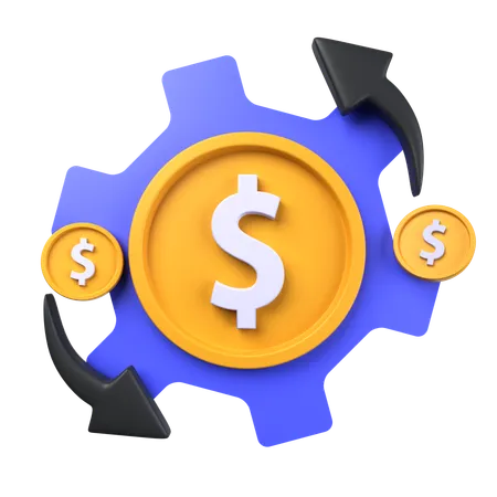 Processus de paiement  3D Icon