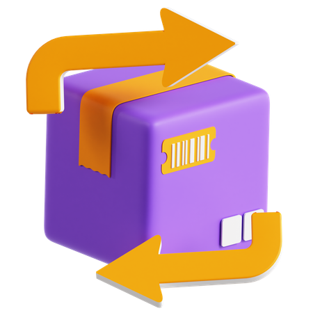Processus de retour de produit  3D Icon