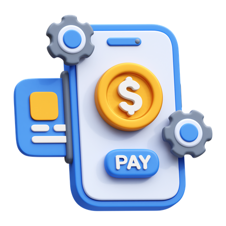 Processus de transaction de paiement  3D Icon