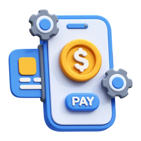 Processus de transaction de paiement  3D Icon