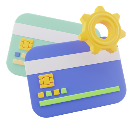 Processus de transaction par carte  3D Icon