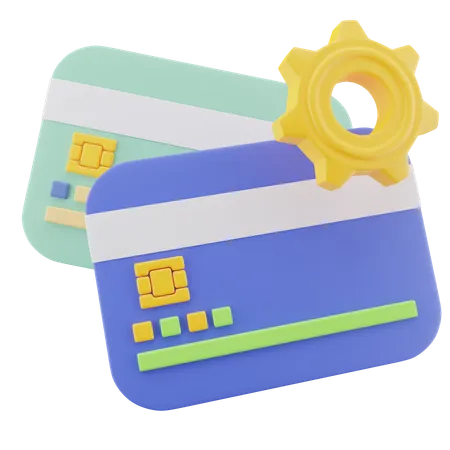 Processus de transaction par carte  3D Icon