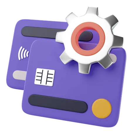 Processus de transaction par carte  3D Icon