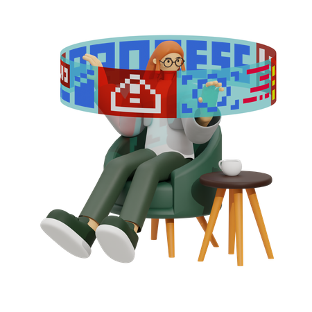 Prochaine frontière du travail  3D Icon