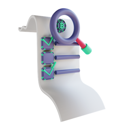 Procurando bitcoin  3D Icon