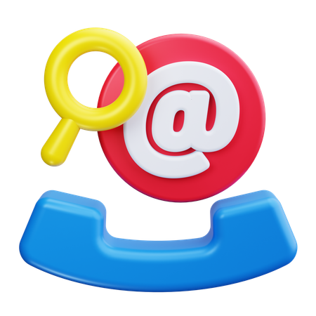 Pesquisando e-mails  3D Icon