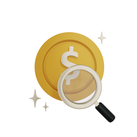 Procurando moedas  3D Icon