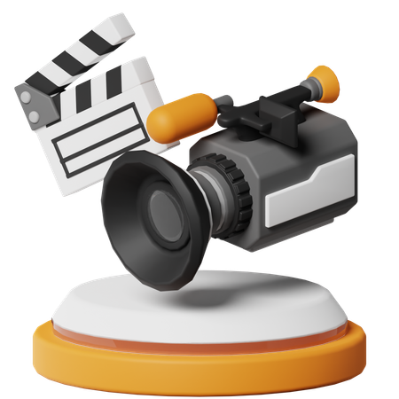 Producción de películas  3D Icon