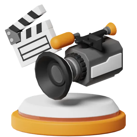 Producción de películas  3D Icon