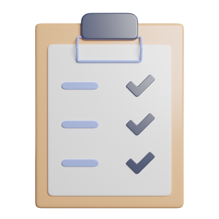 Product Checklist  3D Icon