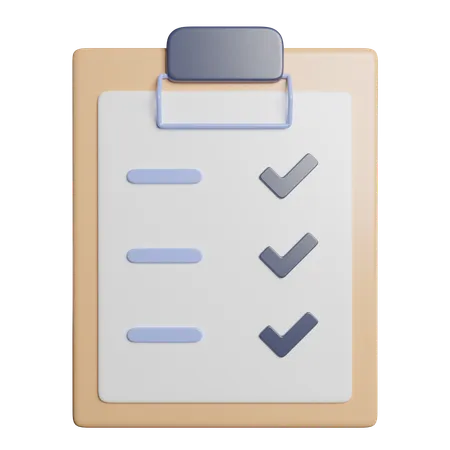 Product Checklist  3D Icon