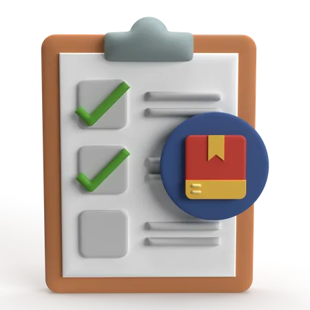 Product Checklist  3D Icon