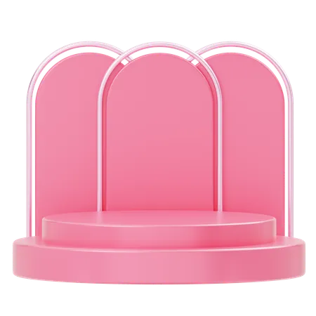 Product Display Showcase Podium  3D Icon