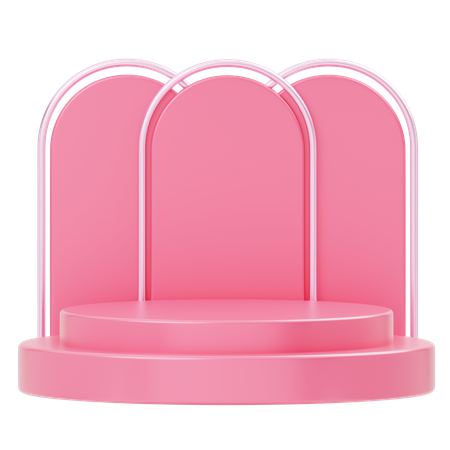 Product Display Showcase Podium  3D Icon