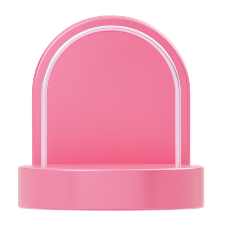 Product Display Showcase Podium  3D Icon