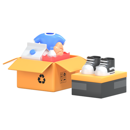 Product Display With Box  3D Icon