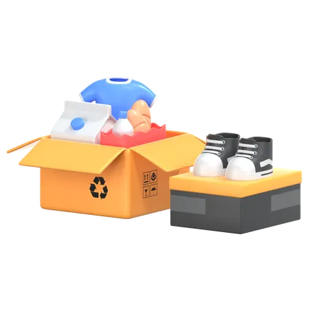 Product Display With Box  3D Icon