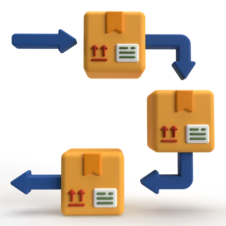 Product Distribution  3D Icon